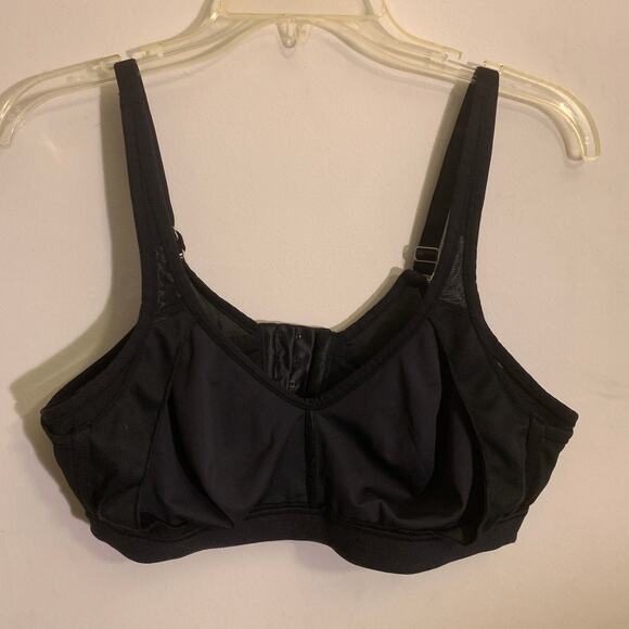 Breezies Smooth Radiance Unlined Wirefree Support Bra Black Womens 40C A301622 - Picture 5 of 14